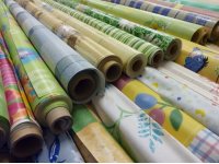 Ubrusovina s plátnem 20m x1.4m růz.vzory